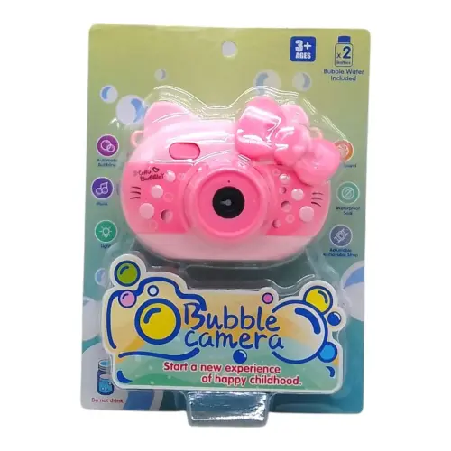 Уцінка. Генератор мильних бульбашок "Камера аніме Hello Kitty" (рожевий) Не працює