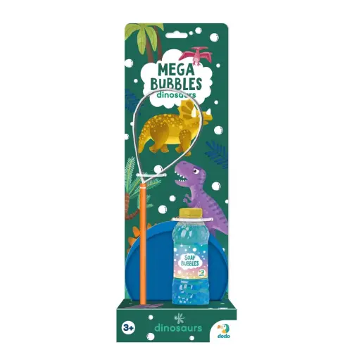 Мильні бульбашки "Mega Bubbles Динозаври". Об’єм 450 мл