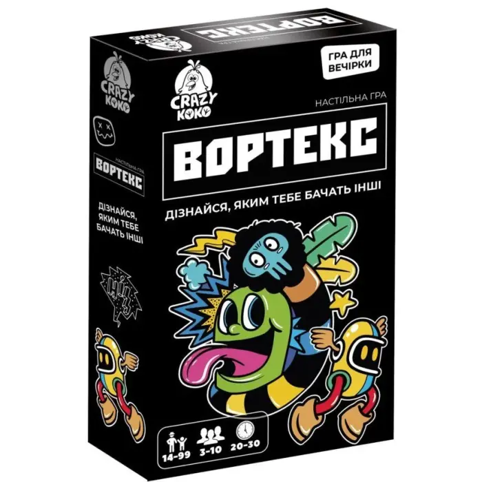 Игра настольная развлекательная "Вортекс" Crazy Koko 14+ (укр)