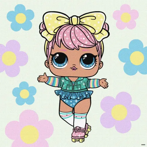 Картина за номерами з фарбами металік "L.O.L. Surprise! Spring Bling Dawn" 40х40 см