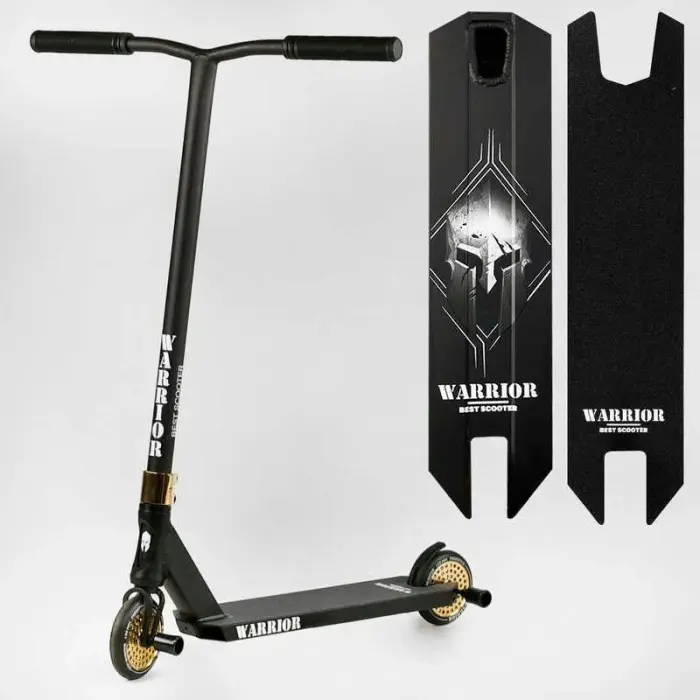 Самокат трюковий "Best Scooter" Warrior, HIC-система, ПЕГИ, алюмінієвий диск та дека, колеса PU, d=120 мм, ширина керма 58 см