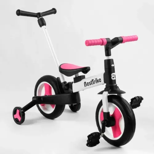 Велосипед-трансформер "Best Trike" (колеса PU 10'', батьківська ручка, знімні педалі)