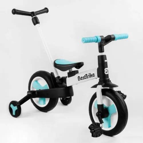 Велосипед-трансформер "Best Trike" (колеса PU 10'', батьківська ручка, знімні педалі)