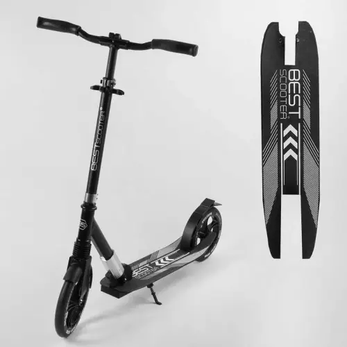 Самокат алюмінієвий "Best Scooter" (колеса PU, d переднього колеса - 230мм, d заднього колеса - 215мм, 1 амортизатор передній)
