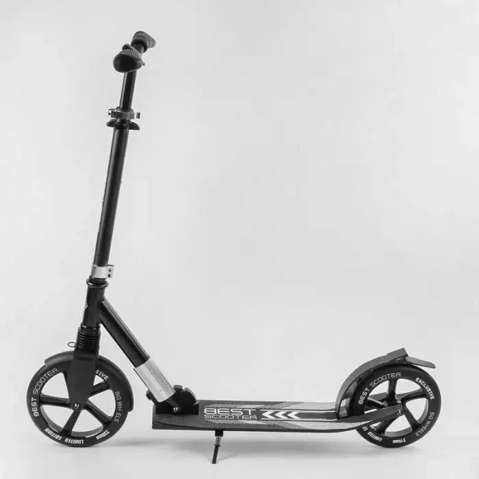 Самокат алюмінієвий "Best Scooter" (колеса PU, d переднього колеса - 230мм, d заднього колеса - 215мм, 1 амортизатор передній)