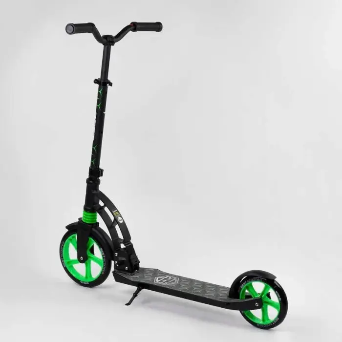 Самокат двоколісний "Best Scoote" (колеса PU, d переднього колеса - 23 см, d заднього колеса - 18 см, 1 амортизатор передній)