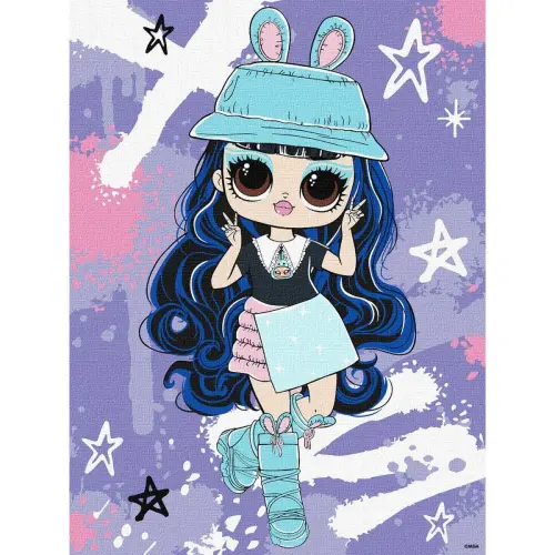Картина по номерах "Tweens LOL Skate Dance Aya Cherry" 30х40 см
