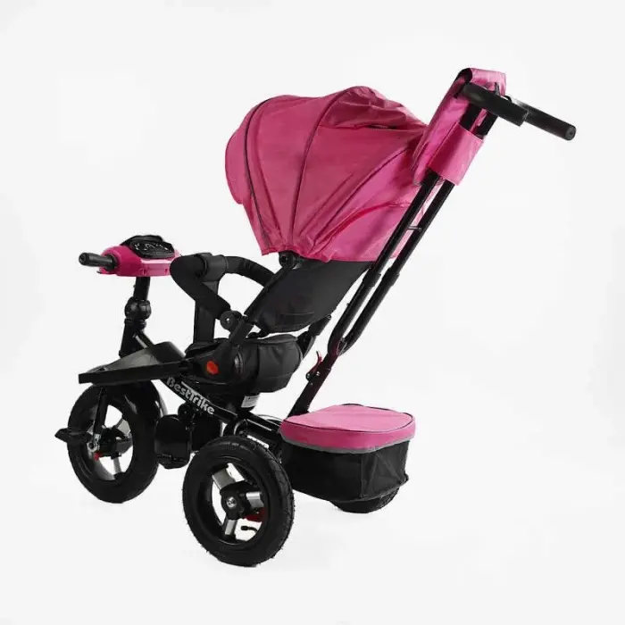 Велосипед 6088 F Best Trike (1) ПОВОРОТНЕ СИДІННЯ, СКЛАДНЕ КЕРМО, ФАРА МУЗИЧНА З USB,Bluetooth НАДУВНІ КОЛЕСА, ПУЛЬТ ВКЛЮЧЕННЯ СВІТЛА І ЗВУКУ