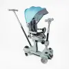 Самокат 5в1 Skyper (4) колеса PU125х40мм зі світлом, з капюшоном, поворотне сидіння, з ДОП. КОЛЕСАМИ, захисний бампер, в коробці