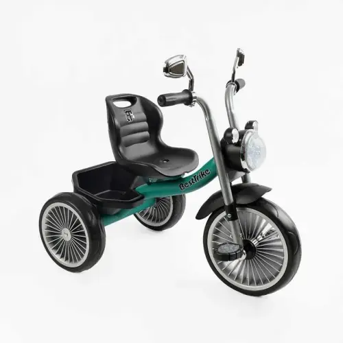 Велосипед 3-х колісний Best Trike (1) колеса EVA переднє 10’’, заднє 8’’, сталева рама, УКР. ОЗВУЧУВАННЯ, кошик, в коробці