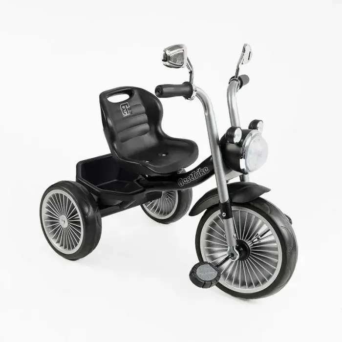 Велосипед 3-х колесный BS-67800 Best Trike (1) колеса EVA переднее 10”, заднее 8”, стальная рама, УКР. ВЗУЧИВАНИЕ, корзина, в коробке