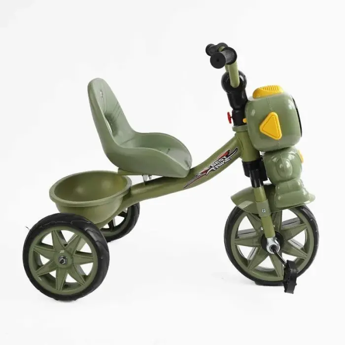 Велосипед 3-х колісний BS-50570 Best Trike (1) колеса EVA переднє 10’’, заднє 8’’, сталева рама, УКР. ОЗВУЧУВАННЯ, кошик, в коробці