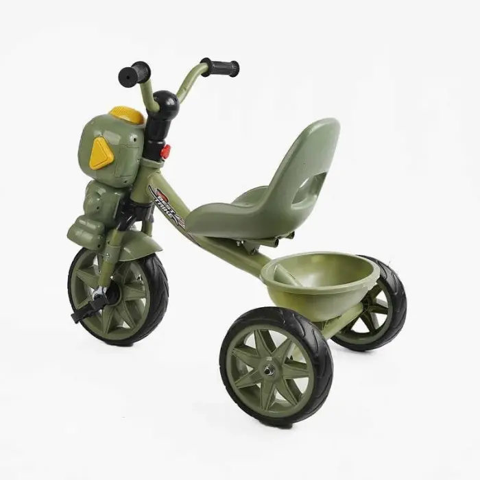 Велосипед 3-х колісний BS-50570 Best Trike (1) колеса EVA переднє 10’’, заднє 8’’, сталева рама, УКР. ОЗВУЧУВАННЯ, кошик, в коробці