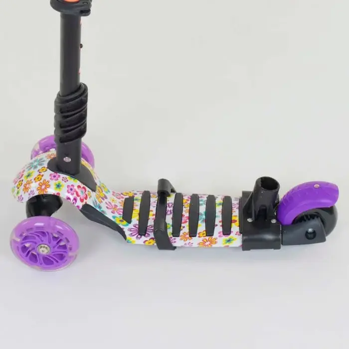 Самокат 5в1 97240 (1) Best Scooter, АБСТРАКЦИЯ, PU колеса, ПОДСВЕТКА КОЛЕС, в коробке