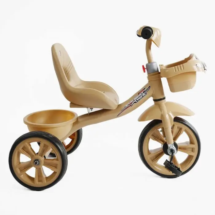 Велосипед 3-х колісний BS-60530 Best Trike (1) колеса EVA переднє 10’’, заднє 8’’, сталева рама, УКР. ОЗВУЧУВАННЯ, кошик, в коробці