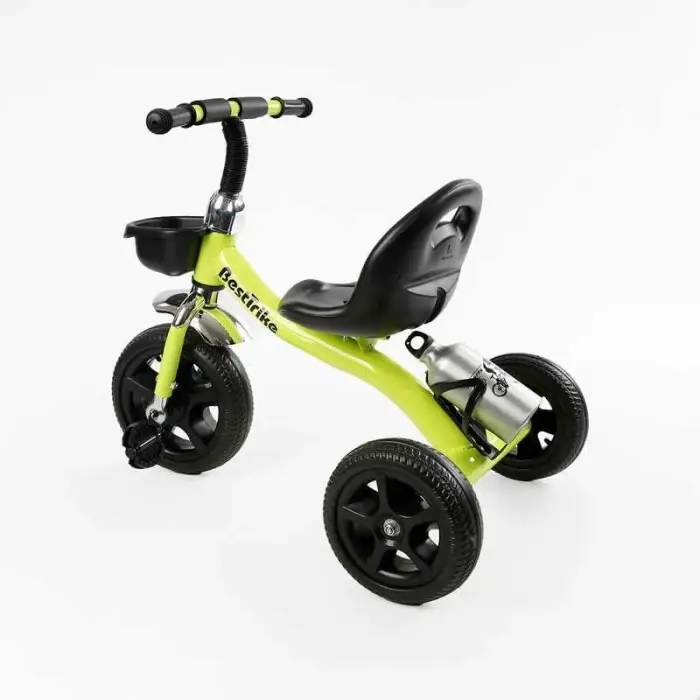 Велосипед 3-х колісний "Best Trike" (сталева рама, колеса EVA, переднє d=10’’, заднє d=8’’, кошик, пляшечка, в коробці)