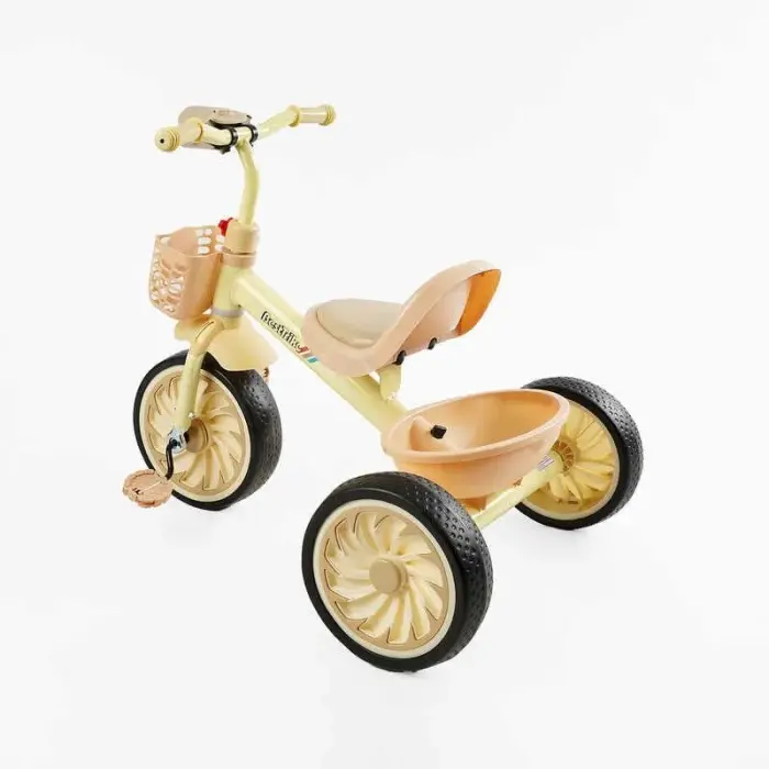 Велосипед 3-х колісний BS-33260 Best Trike (1) колеса EVA переднє 12’’, заднє 10’’, сталева рама, УКР. ОЗВУЧУВАННЯ, світло, 2 кошики, в коробці