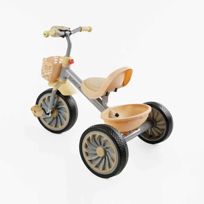 Велосипед 3-х колесный BS-35761 Best Trike (1) колеса EVA переднее 12”, заднее 10”, стальная рама, УКР. ВЗУЧИВАНИЕ, свет, 2 корзины, в коробке