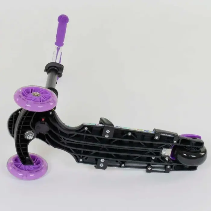 Самокат 5в1 68995 (1) Best Scooter, АБСТРАКЦІЯ, PU колеса, ПІДСВІЧУВАННЯ КОЛІС, в коробці