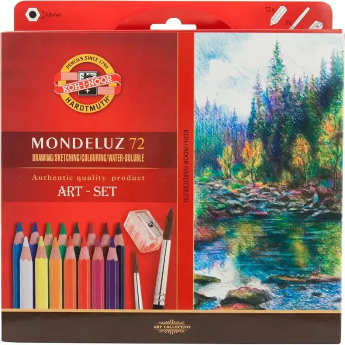 Олівці кол. аквар. Mondeluz, 72 шт.