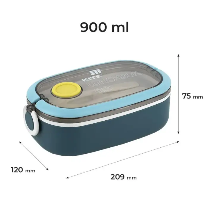 Ланчбокс 900 мл, синий