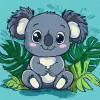 Картина за номерами "Весела коала" 30х30 см
