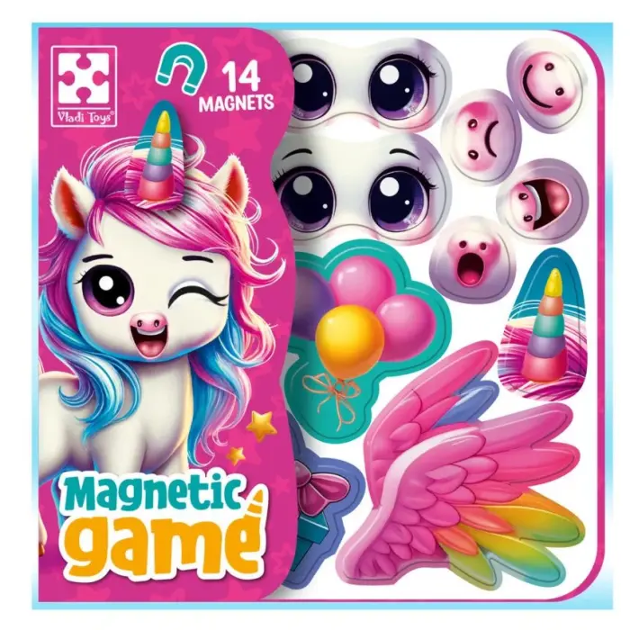 Игра развивающая Vladi Toys магнитная "Эмоции Единорожки" (укр)