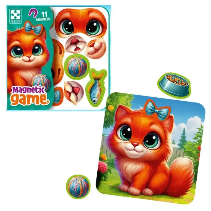 Гра розвиваюча Vladi Toys магнітна "Емоції Кошеняти" (укр)
