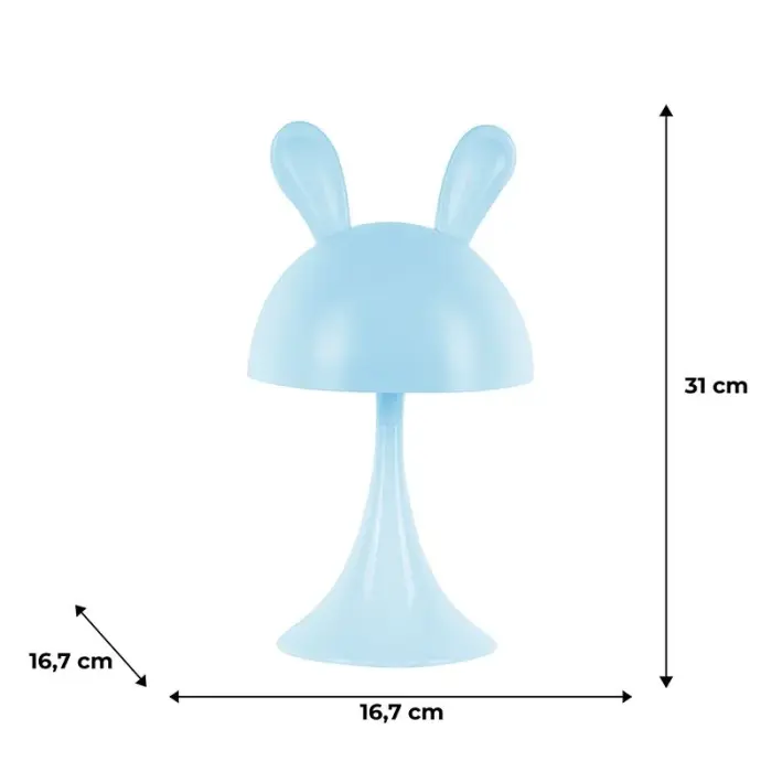 Светильник-ночник LED с аккумулятором Simple Bunny, голубой