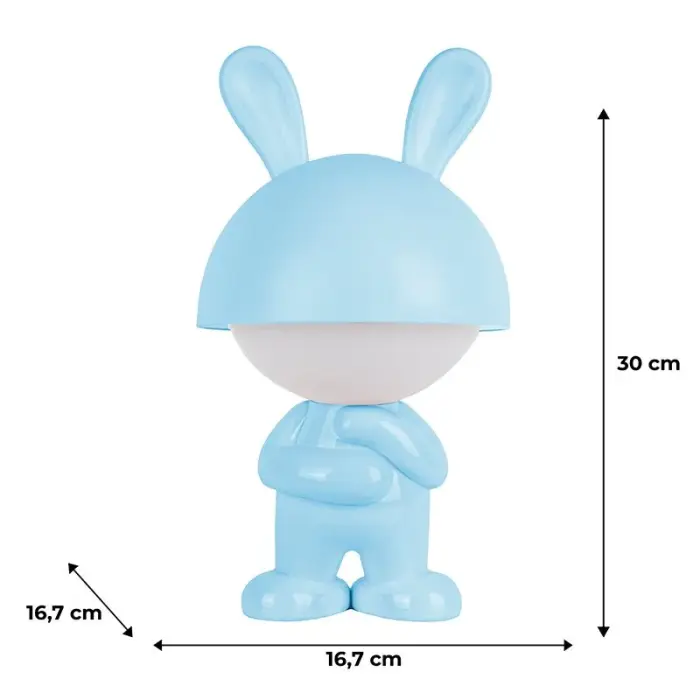 Світильник-нічник LED з акумулятором Dreamy Bunny, блакитний