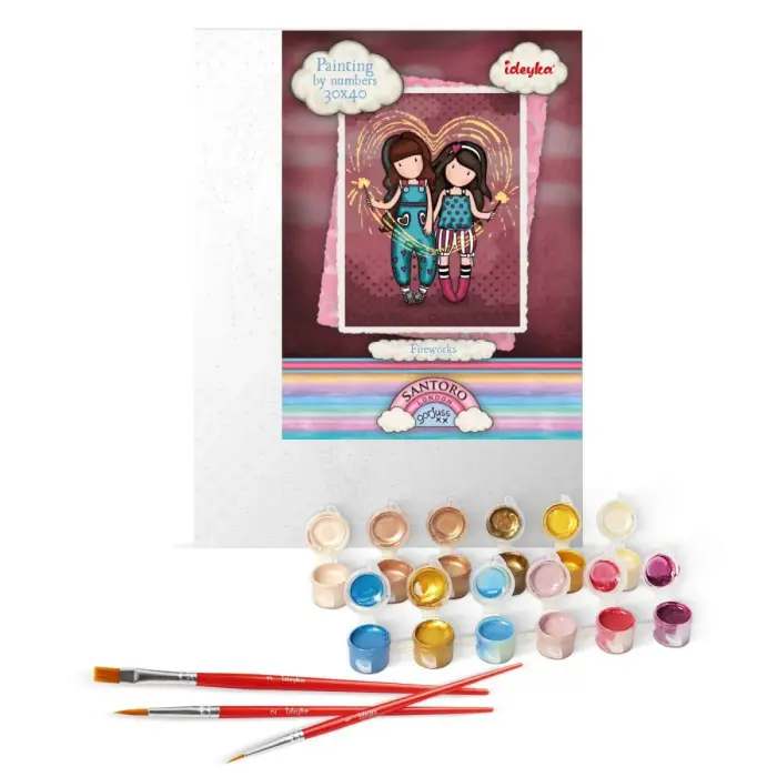 Картина за номерами "Fireworks Santoro Gorjuss Collection" 30х40 см