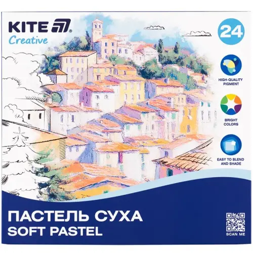 Пастель сухая, 24 цвета Creative.