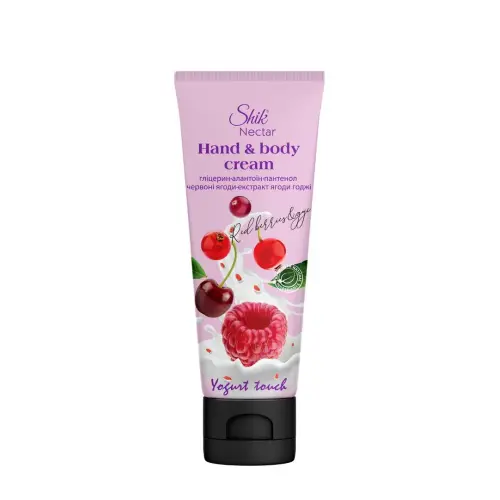 Shik Nectar YOGURT TOUCH Крем д/рук і тіла 75мл Червоні ягоди та екстракт годжі