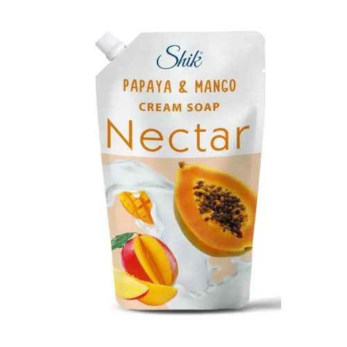 Рідке крем-мило "Shik Nectar", дой-пак 460 мл, папайя та манго