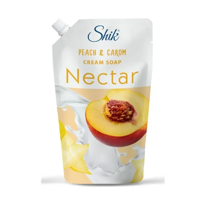 Жидкое крем-мыло "Shik Nectar" дой-пак 900мл персик и карамболь
