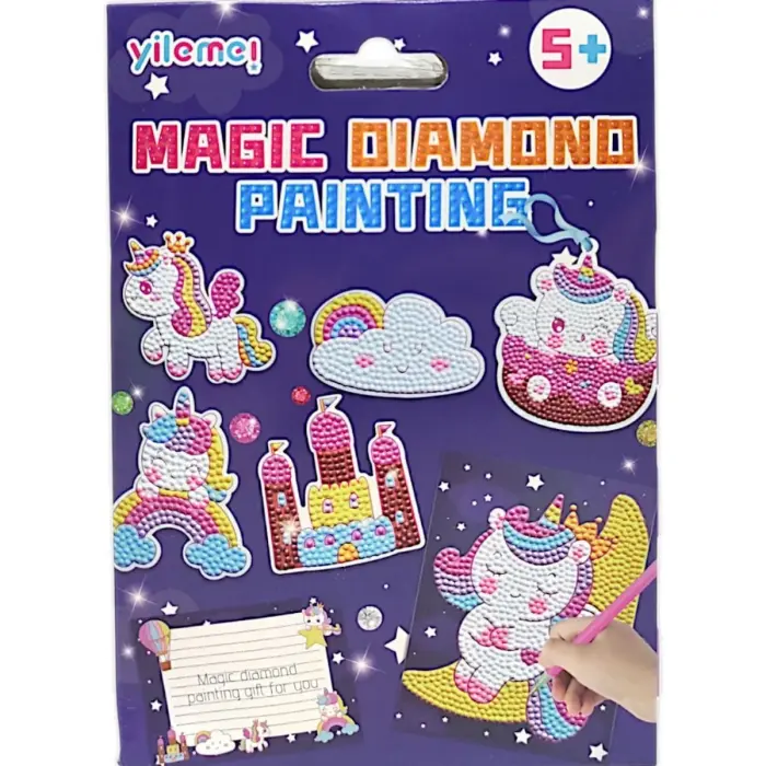 Уценка. Алмазная мозаика "Magic Diamond Painting: Единорожка" - Помята упаковка,