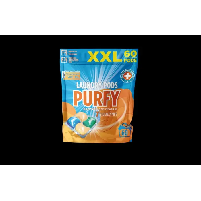 Purfy засiб для прання в капсулах (60шт*19г)