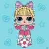 Картина за номерами "L.O.L Surprise! Game on. Suite Princess" 25x25см