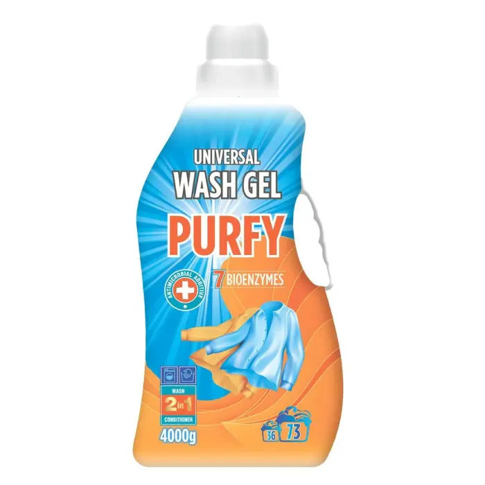 Purfy Universal, средство жидкое для стирки тканей, 4,0кг