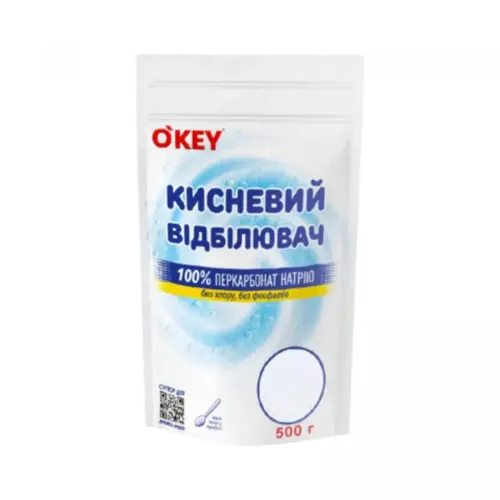 OKEY кисневий відбілювач 100% 500г дой-пак