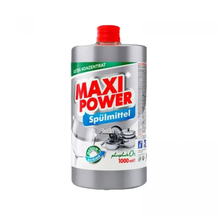 MAXI POWER Засіб для миття посуду Платинум 1л запаска