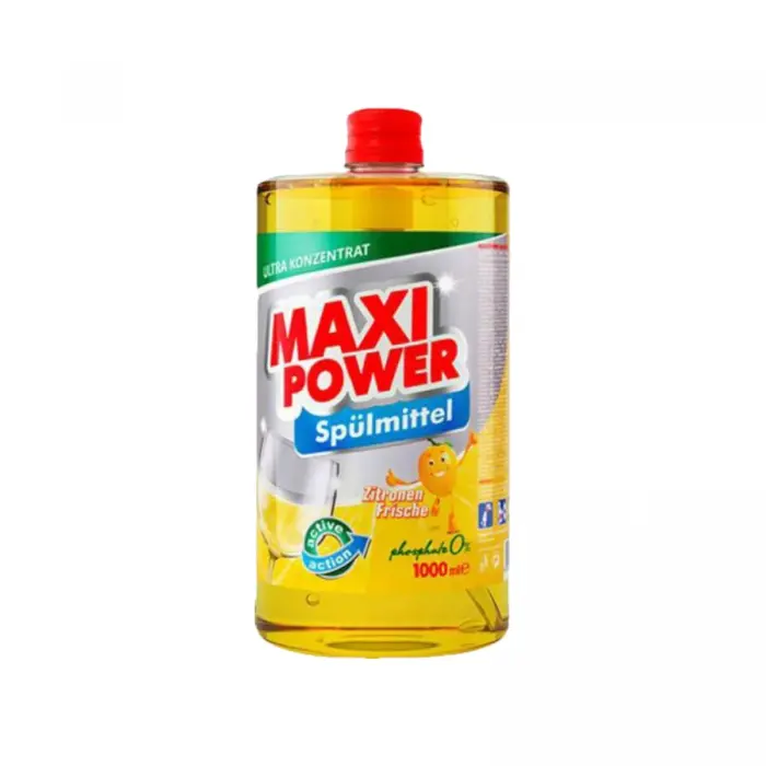 MAXI POWER Засіб для миття посуду Лимон 1л запаска