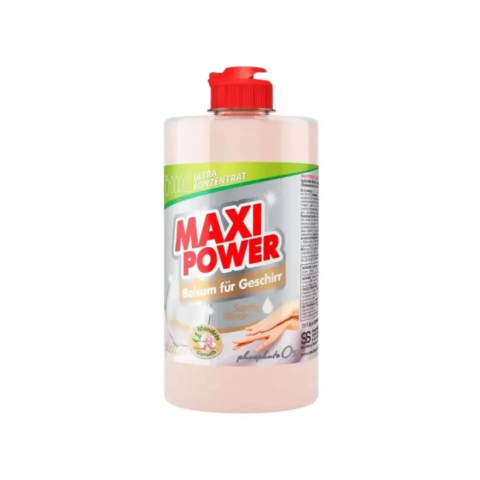 MAXI POWER Засіб-бальзам для миття посуду Мигдаль 500мл