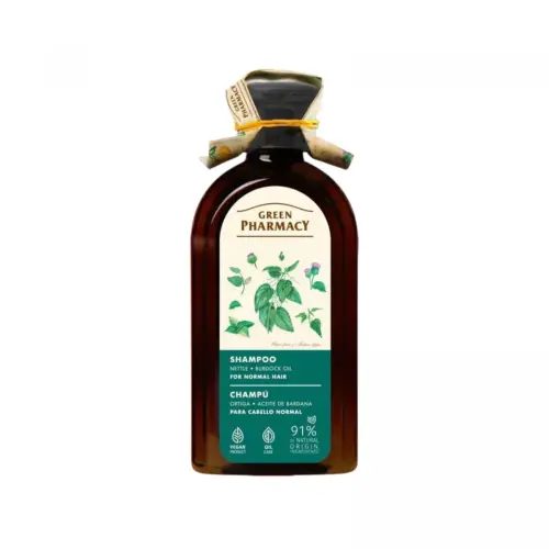 Green Pharmacy шампунь 350мл Кропива та репяхова олія д/нормального волосся