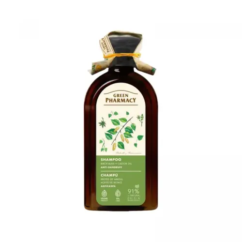 Green Pharmacy шампунь 350мл против перхоти березовые почки и касторовое масло