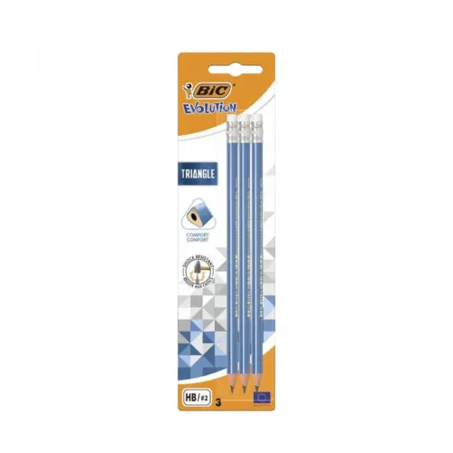 BIC Карандаш Еvolution Триангл Гум 3 шт.