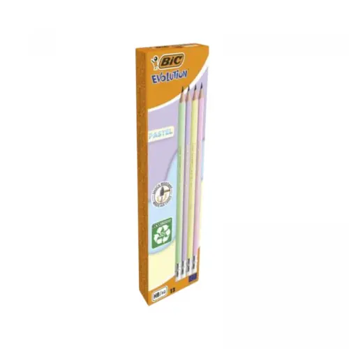 BIC Олівець Evolution Пастель Гум 12уп