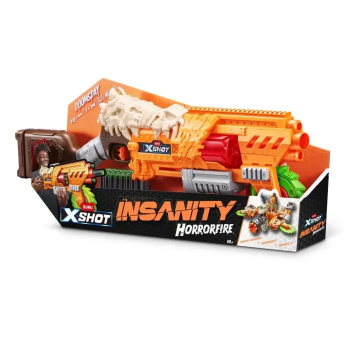 X-Shot Швидкострільний бластер Insanity Horrorfire Doomsday (16 патронів)