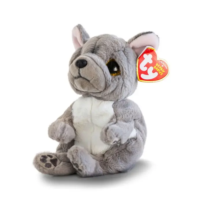 Дитяча іграшка м’яконабивна TY BEANIE BELLIES. Сірий пес WILFRED