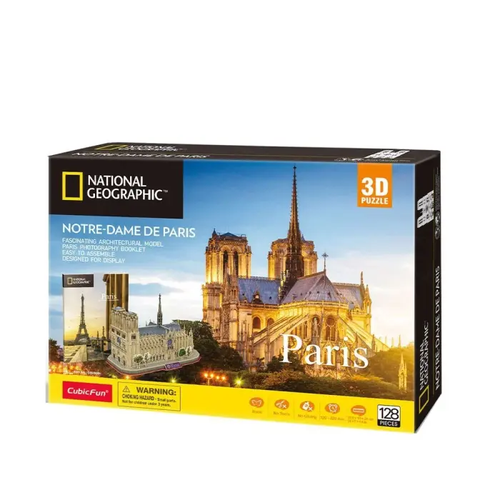 Cubic Fun Тривимірна головоломка-конструктор National Geographic Нотр-Дам-де-Парі